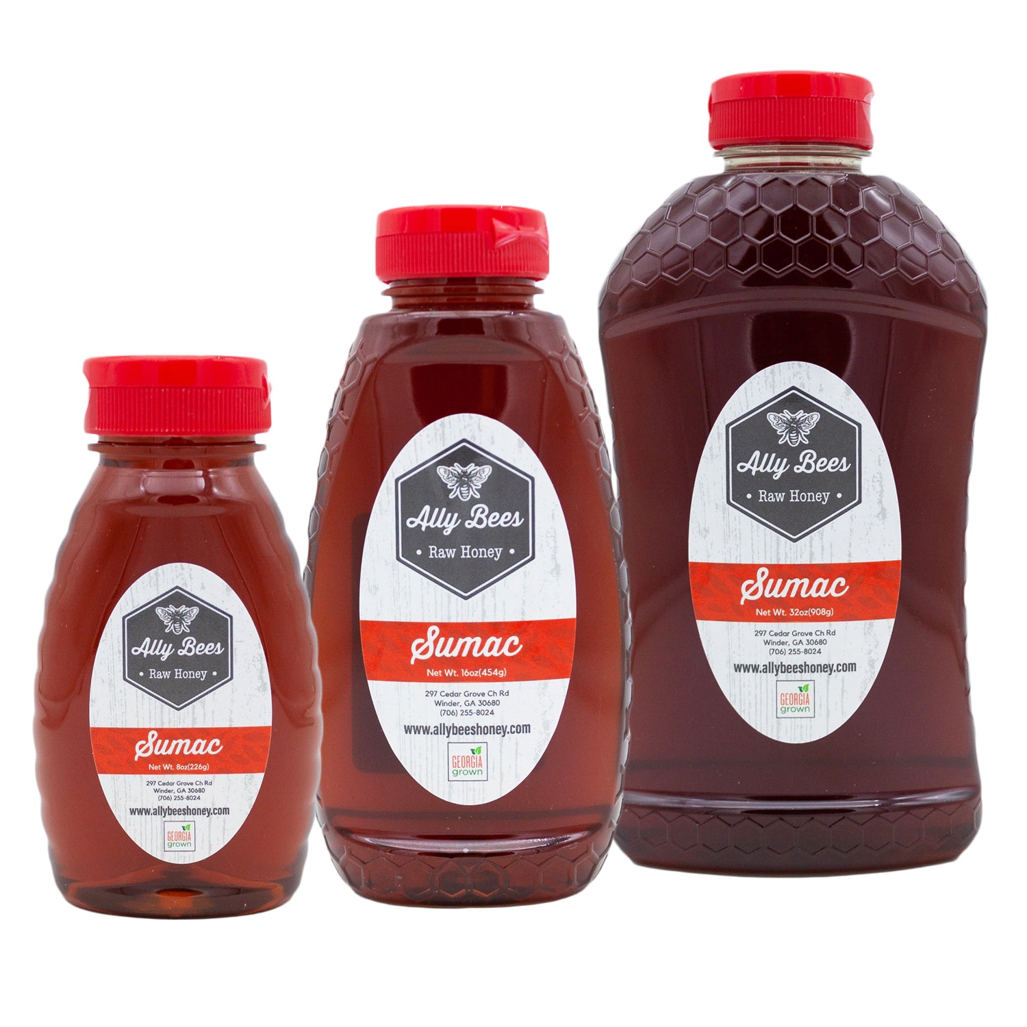 Sumac Honey Squeezers**not available for 2024 Ally Bees Honey